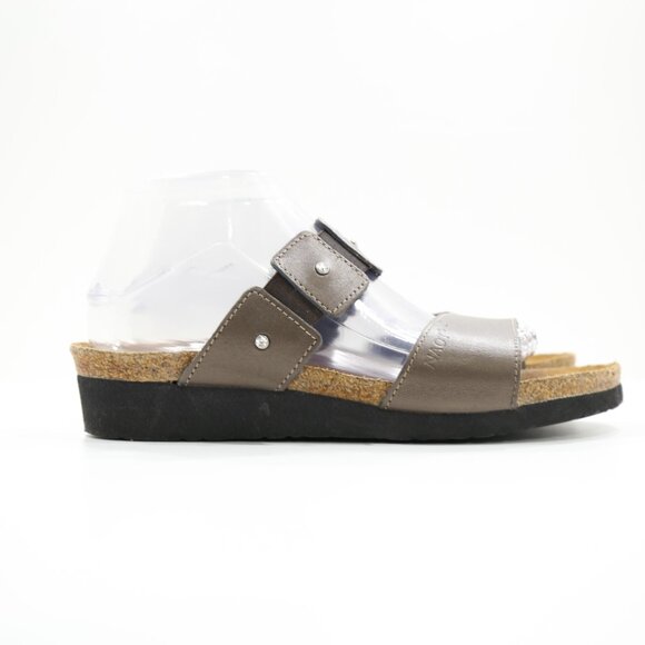 Naot Ashley Brown Leather Lightweight Footbed Sandals - 10/EU 41 - Picture 3 of 7